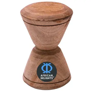 African Delights 5-Inch Tapoli Wooden Grinder From Ghana For Easy Coconut Opening
