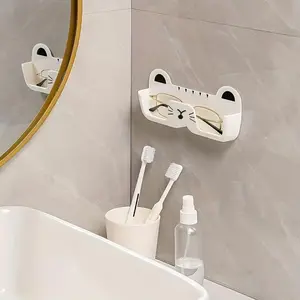 Wall-mounted punch-free glasses organizer, stylish and multi-functional storage, can be installed in various spaces, easily stores glasses and efficiently saves space.