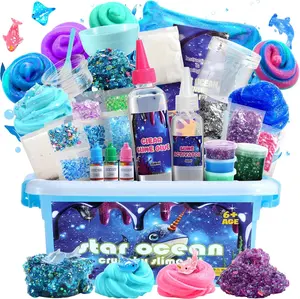 Summer Spring Gift Slime Kit for Girls Ages 8-12 Mini Butter, Clear, Water, Cloud Slimes, Slime Making Kit for Kids DIY Craft Kits,6 7 8 9 10 Year Old Girl Birthday Gift Cute Stuff