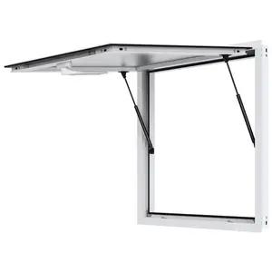 VEVOR Concession Window for Food Truck,  36"x36" Aluminum Alloy Food Truck Service Window, Up to 85 Degrees Stand Serving Window with Awning Door & Drag Hook,  for Food Trucks Concession Trailers
