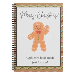 Merry Christmas Gift Card Book for Book Lovers, Fun Greeting Card Set with Everyday Occasion Ideas, Holiday Gift for Friends, Family, and Readers