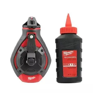 100 ft. Bold Line Chalk Reel Kit with Red Chalk