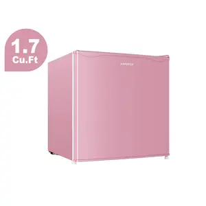 BANGSON 1.7 Cu.ft Mini Fridge With Freezer, Small Refrigerator, Energy Saving, Low Noise, for Office, Apartment, Dorm, Bedroom, Garage, Gift idea, Adjustable Feet