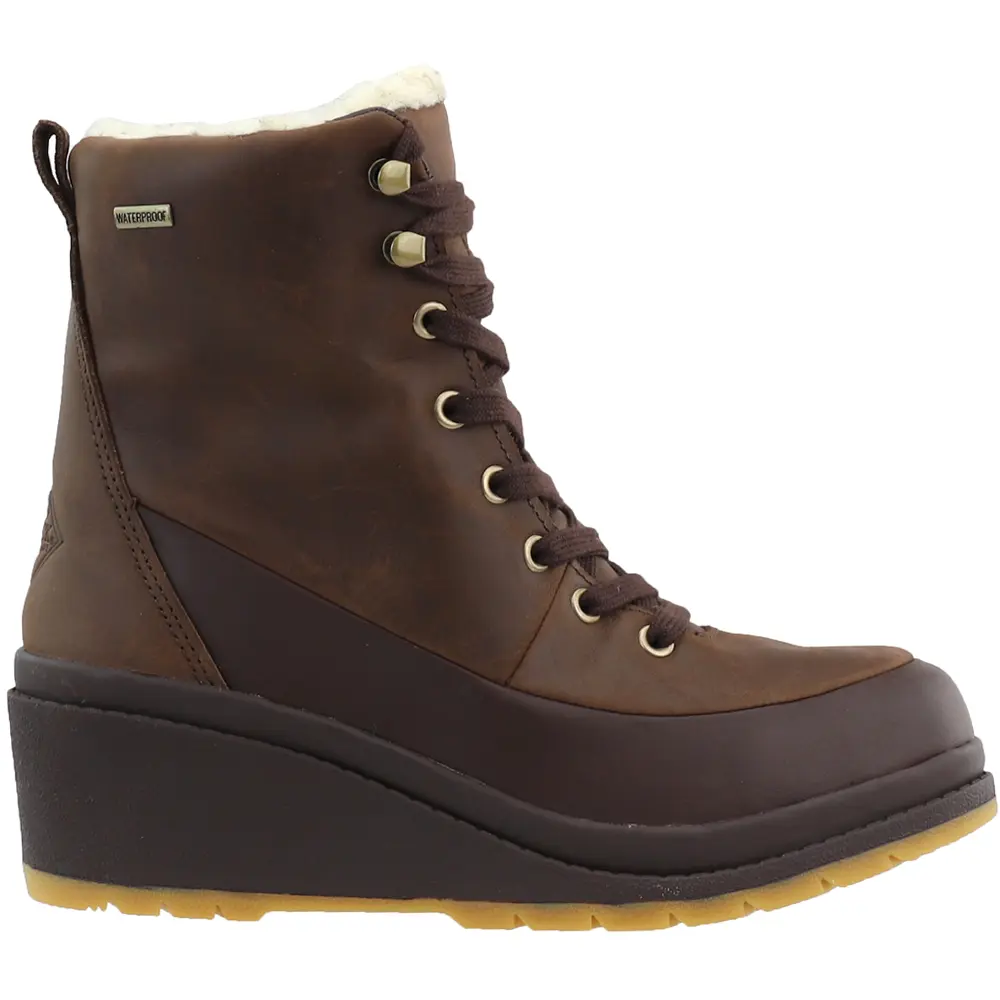 Muck Boot Womens Liberty Alpine Supreme Lace Up Casual Boots Ankle Low Heel 1-2" - Brown