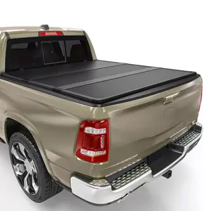 6.4 ft FRP Hard Tri-fold Truck Bed Tonneau Cover Fits for Dodge Ram 1500 2002-2025 (Classic & New), Fits for Dodge Ram 2500 3500 2003-2024 6.4ft Bed Without Rambox