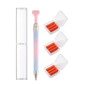 Automatic Refillable Pencil with 9 Replacement Cores, Ideal for Nail Art, Diamond Painting, DIY Crafts, Gemstone Pickup Tool