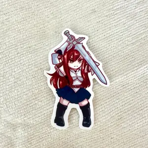 Erza Sticker - Fairy Tail Anime Vinyl Sticker