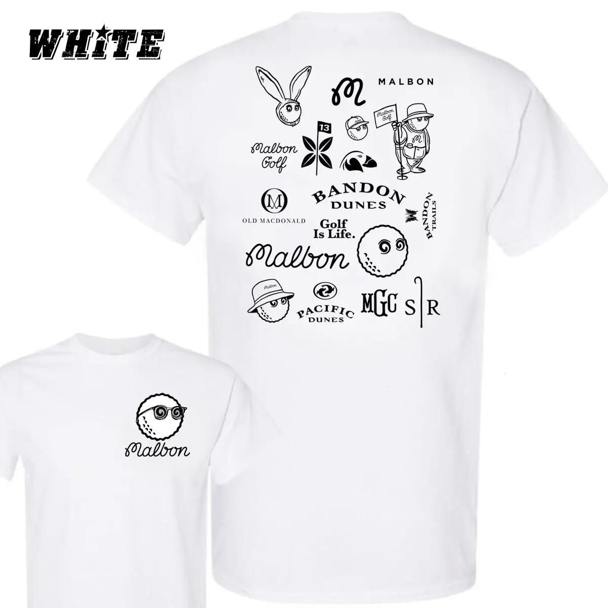 Malbon Golf Crew Neck T-shirt Sweatshirt