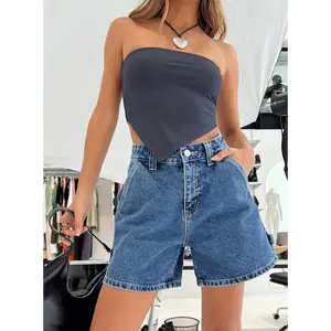 Lou Carpenter Denim Shorts Mid Wash