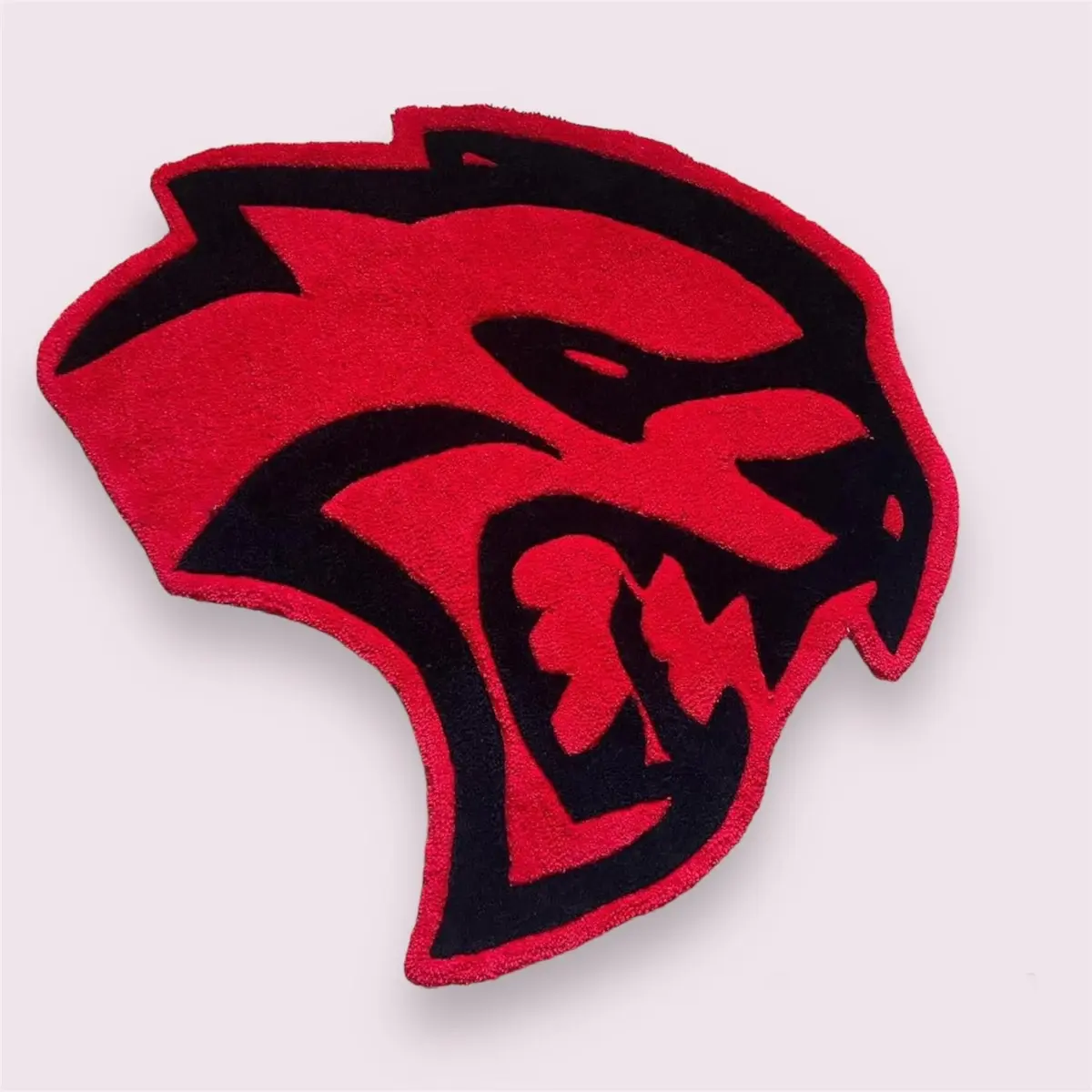 Tufted Hellcat Rug - 2 ft Long, Household Textiles