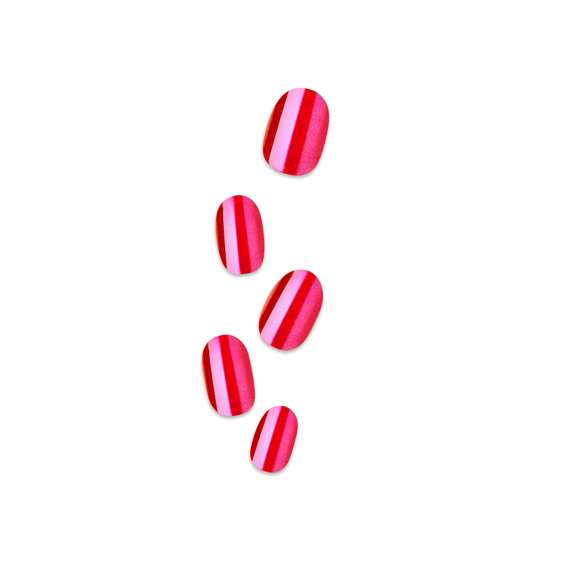 colorFX by Impress No Glue Fake Press On Nails - Floating | Solid, Pink, Short, Oval, Manicure