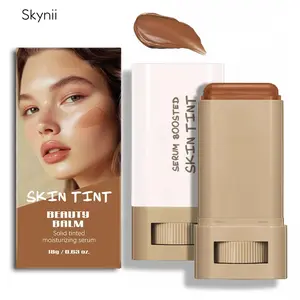 Skynii Beauty Balm Serum Boosted Skin Tint, Foundation Stick, Tinted Moisturizer for Face, Full Coverage Foundation, Concealer Stick for Foundation Makeup, Contour Sticks for Face Makeup, Dewy Finish (#03)