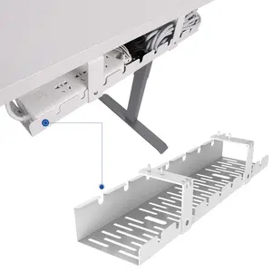 【TikTokShopBlackFriday】FLEXISPOT Under Desk Cable Management Tray, Metal Wire Raceway Organizer for Standing Desk