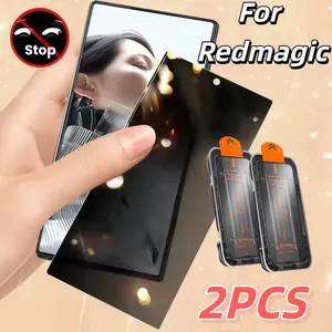 2-Pack Tempered Glass Screen Protector for Zte Nubia Redmagic Series, Anti-Spy, Ultra-Clear, Easy Install, Scratch-Resistant Accessories