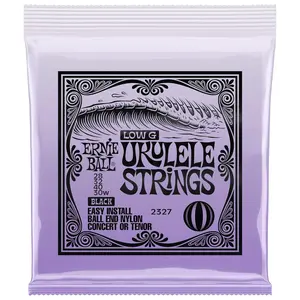 Ernie Ball Concert/Tenor Wound Low G Nylon Ball End Ukulele Strings - Black