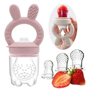 Rabbit Chewy Snack Fruit & Vegetable Baby Food Supplement, Includes Three Extra Bags S M L Sizes, Perfect for Healthy Feeding Options