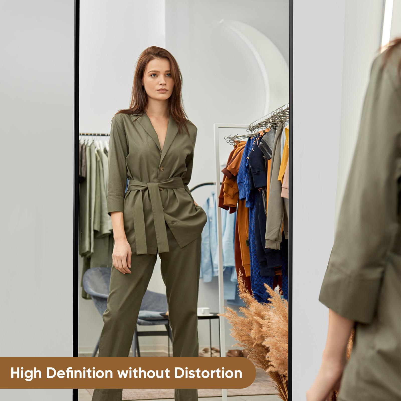 71"x26" Full Length Mirror Extra LargeMirror Full Length 71"x26" Full Body Floor Mirror with Stand, Wall Full Length Mirror,Standing Mirror Full Body,Large Floor for Wall Door Bedroom Bathroom Living Room with Aluminium Frame