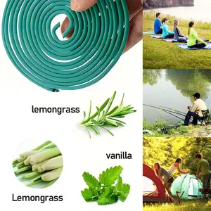 Lemongrass Incense Sticks 50/100pcs, Spiral Incense, Lemongrass Coil Incense, Fresh Lemongrass Scent, Scented Aroma, Burn Time 3-4 Hours, Ideal for Office, Yoga, Reading