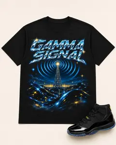 Gamma Signal Graphic Tee - Shirt To Match Jordan 11 Gamma Blue