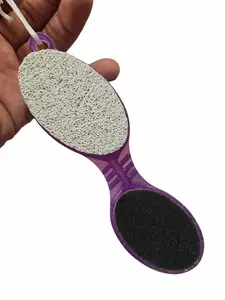 Pedicure Paddle Brush with Four Sides Different Pumice Stones & Metal File for Thorough Foot Care and Buffing Versatile Tool for Comprehensive Foot Care, Cleansing, Smoothing