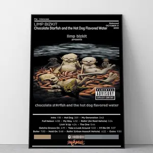 Limp Bizkit Poster | Chocolate Starfish and the Hot Dog Flavored Water Poster | Metal Music Poster | Album Cover Poster | Music Poster Gift