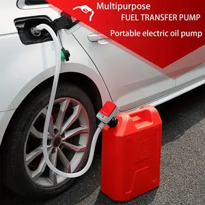 Portable Fuel Pump Liquid Energy Transfer Pump, Lightweight Multi-Function Horizontal Electric Oil Pump, Ideal for Cars, Boats, Helicopters, Motorcycles, Outdoor Gear