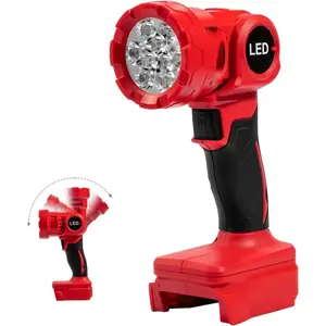 Flashlight 20v Battery 1500LM LED Work Light 2 Modes Lighting for Repairing Garage Camping Outages