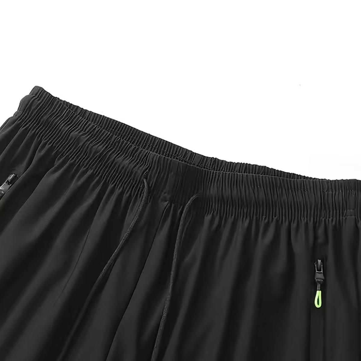 Men's Unisex Fashion Athletic Shorts (Pack of 3) - Reflective Geometric Prints, Drawstring Waistband, Side Zipper Closures, Ideal for Summer Wear, Everyday Exercise, Running, Reflective Prints,summerwins