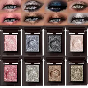 Long Wear Shimmery Eyeshadow Smooth Texture High Pigment Easy Use Glitter Shimmer Eyeshadow
