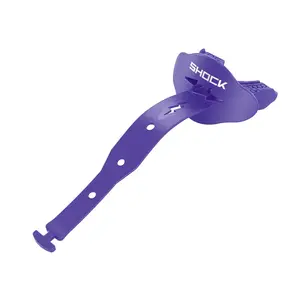 Shock Doctor Bolt Lip Guard - Permanent Strapped Football Pads with Airflow Channel & 50K Dental Warranty