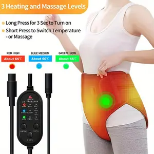 Period Heating Pad, Heating Pad for Period Massager for Women, with 3 Vibration and Heat Settings, New Upgrade Menstrual Heating Pad,Suitable for women's gifts, holiday gift selection