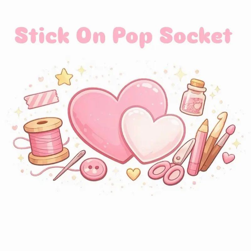 JFKreations Acrylic Pop Socket - Stylish & Durable Phone Grip for Easy Handling