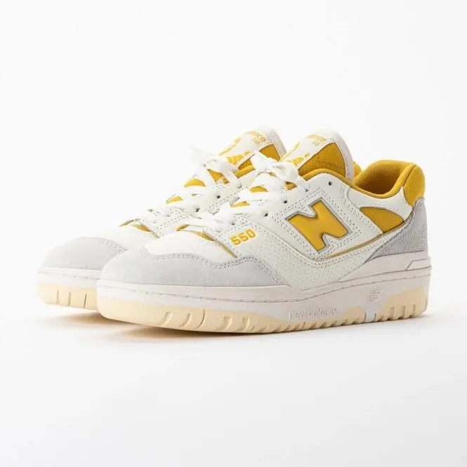 Trainers New Balance Unisex BB550EYW Sea Salt/Ginger Lemon BB550EYW New Sneakers Casual Sports Shoes