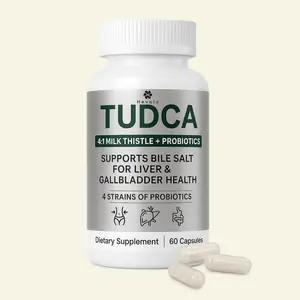 TUDCA Bile Salts Complex – Liver Detox & Gallbladder Support with 4:1 Milk Thistle + Probiotics | 60 Caps