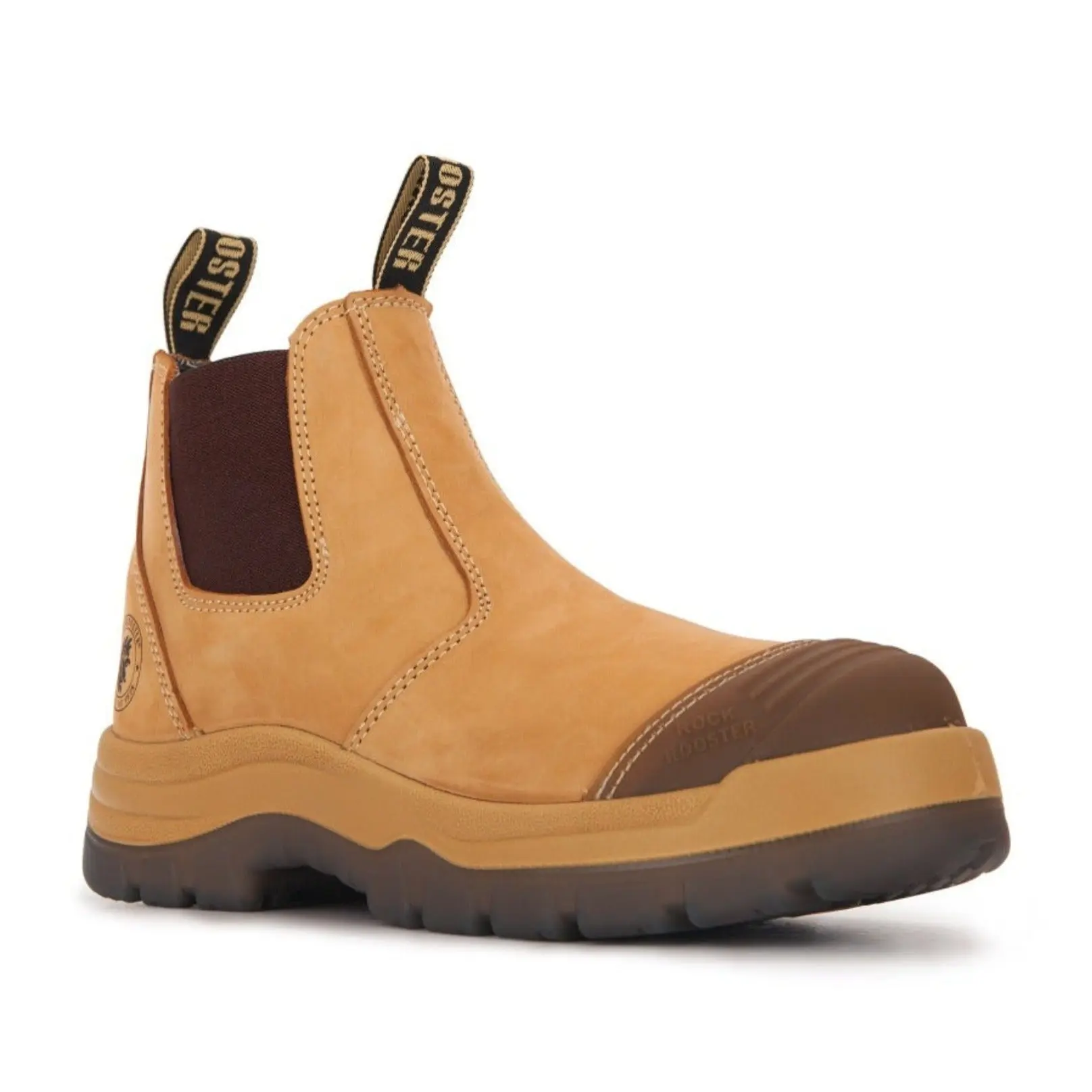 Steel Toe Boots Leather Work Boots for Men Boy Footwear Comfort Botas Construction   Slip-resistantAntistatic Wide Width Shoe Springtok Durable Closed