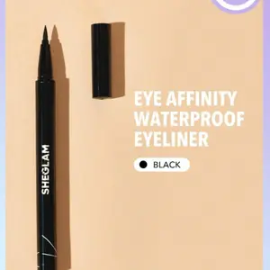 SHEGLAM Eternal Beauty Liquid Eyeliner - Black, Waterproof Matte Eyeliner Pencil, Smudge-Proof, Long Lasting