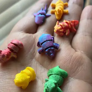 60-Piece 3D-Printed Animal Kingdom Model Set, Unique Animal Decorations for Room, Garden, Aquarium and Holiday Scenes, Home Decor Statues