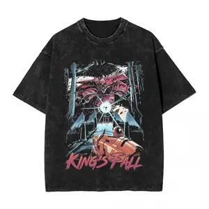 Destinys 2 Washed T Shirt Men Women Video Game Y2K Y2K Retro Casual T Shirts Summer O Neck Hipster Tees Design Oversized Clothes Distressed Festive