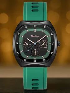 Luxury Quartz Watches With Silicone Band And Large Dial