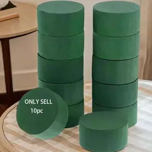 Floral Foam Blocks, 10pcs Round Artificial Flower Clay DIY Kit, DIY Flower Decor, Ideal for Florists, Birthdays, Graduations & Weddings