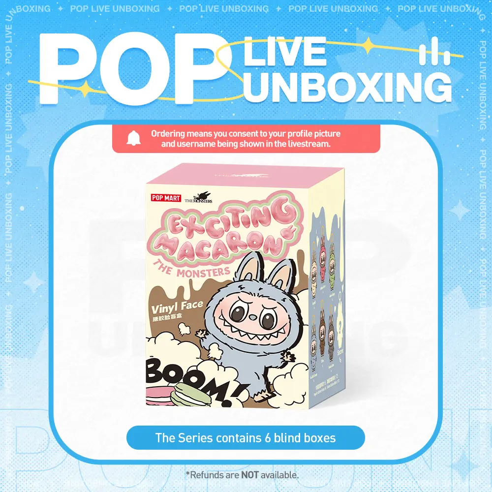 [POP NOW]THE MONSTERS - Exciting Macaron  Vinyl Face, Blind Box POP MART