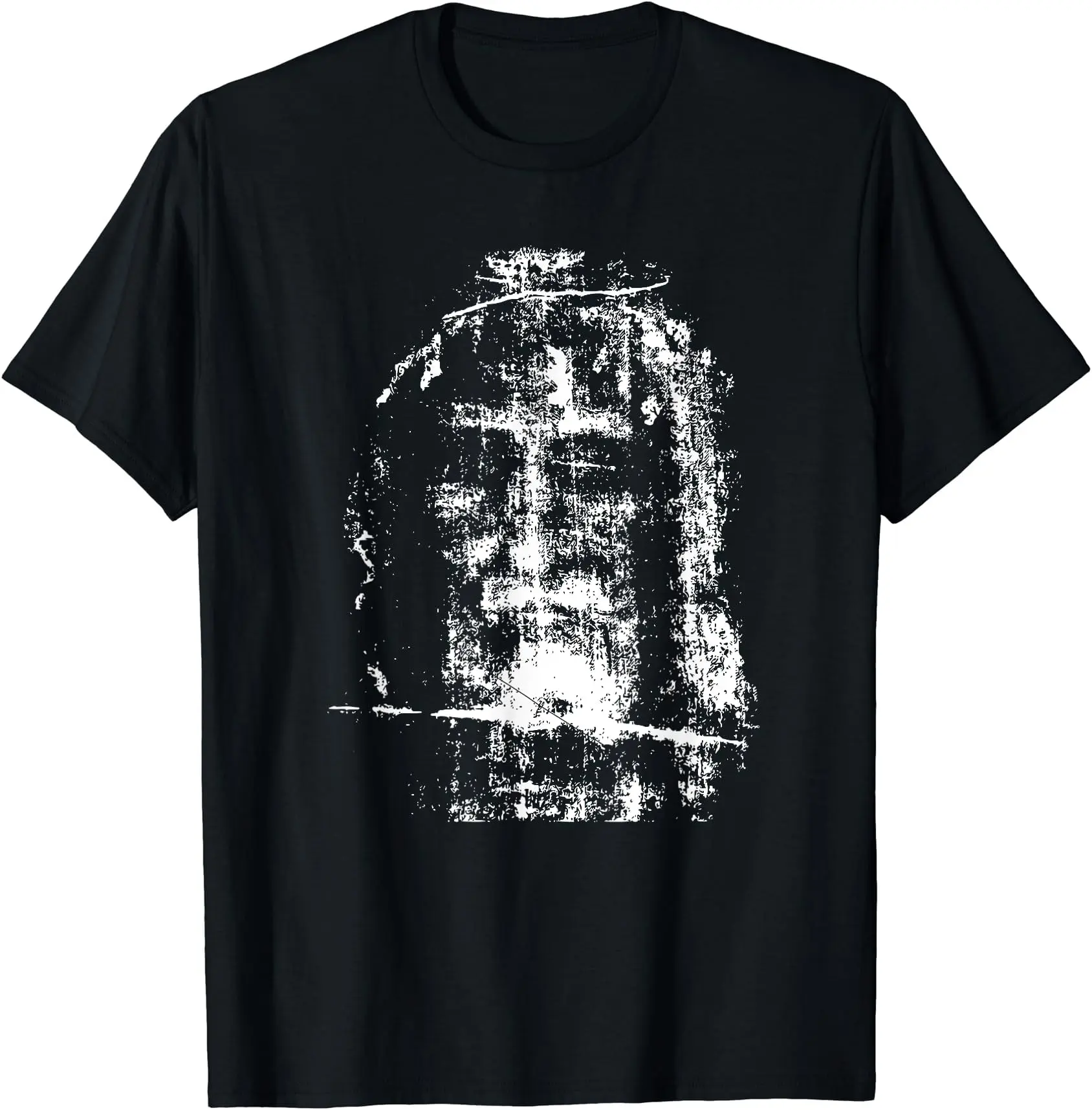 Shroud of Turin Jesus Christ Face Summer Shortsleeve Cotton T-Shirt