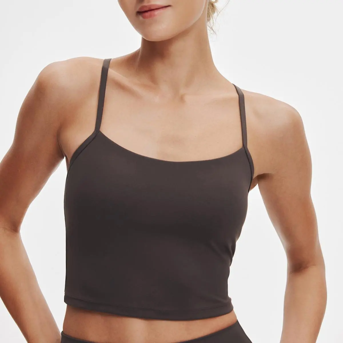 ATHLUNA LunaAiry Tank Top, Soft Lightweight Nylon Fabric with Crisscross Back & Built-in Bra for Everyday Yoga, Criss Cross, Sports Bras, Removable Padding, Cold Wash, Built-In Cup Sports Bras,back to school,back to school haul