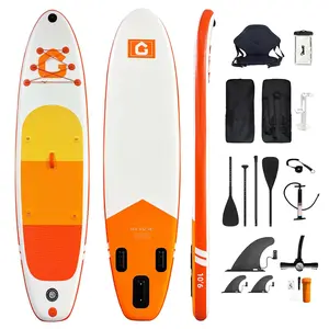 Inflatable Paddle Board for Adults,10’6" x 31.5" x 6" Extra Large Stand Up Paddleboard, Supports 400 Lbs with Kayak Seat Camera Base Double Blade Paddle,for Beginners, Yoga, or Group Fun on the Water