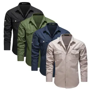 Durable Outdoor-Inspired Long-Sleeve Shirt with Reinforced Stitching & Handy Pockets – Ideal for Off-Road Excursions & Daily Use