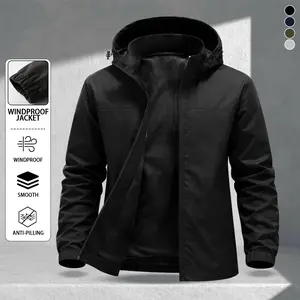 Men's Universal Waterproof Outdoor Jacket, lightweight design with comfortable and durable construction, suitable for hiking, camping activities, sports, casual wear, and commuting. Stylish and versatile jacket, perfect for spring and summer seasons.