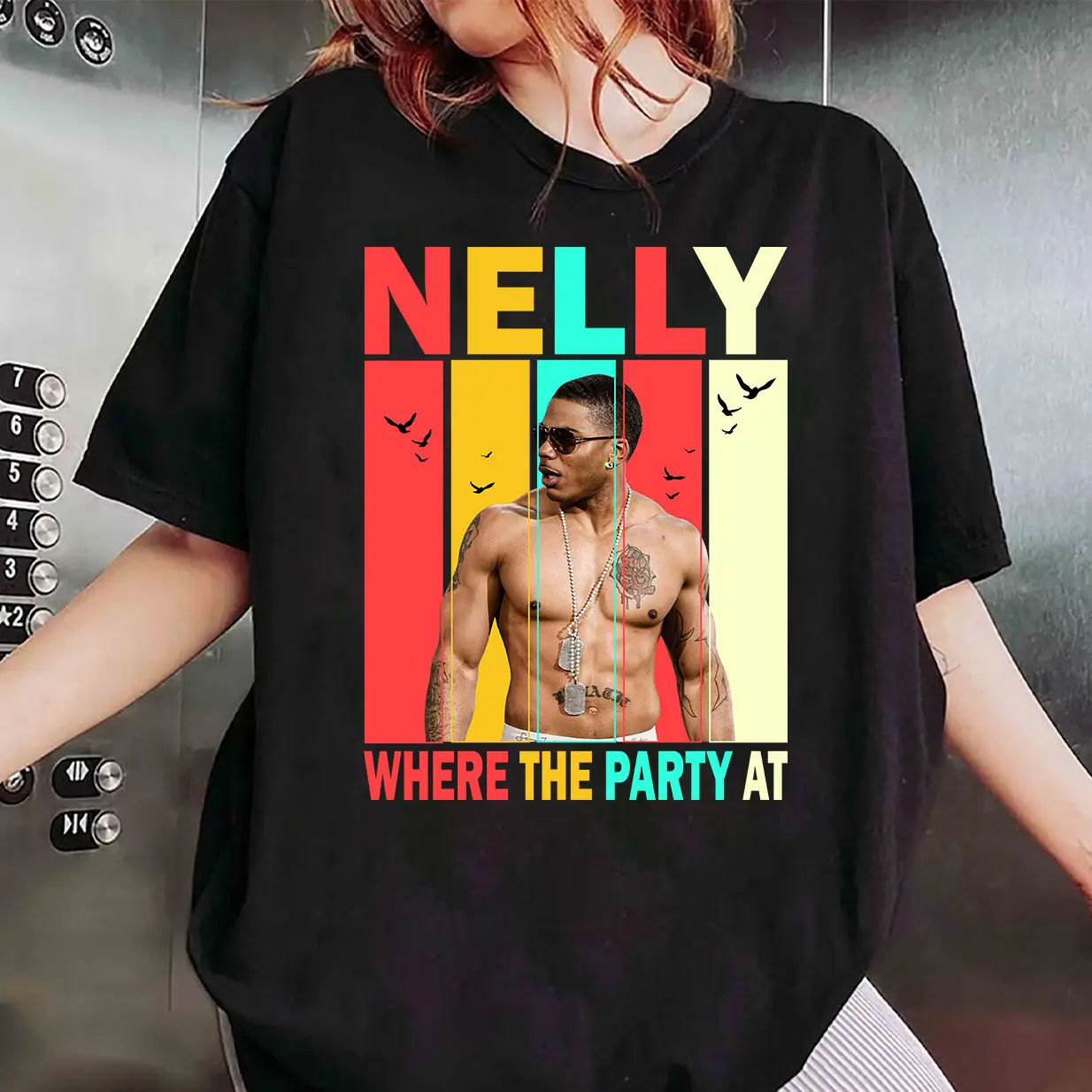 😎 🍺 Nelly - Where The Party At T-shirt Retro Y2k Casual Unisex Fashion Top