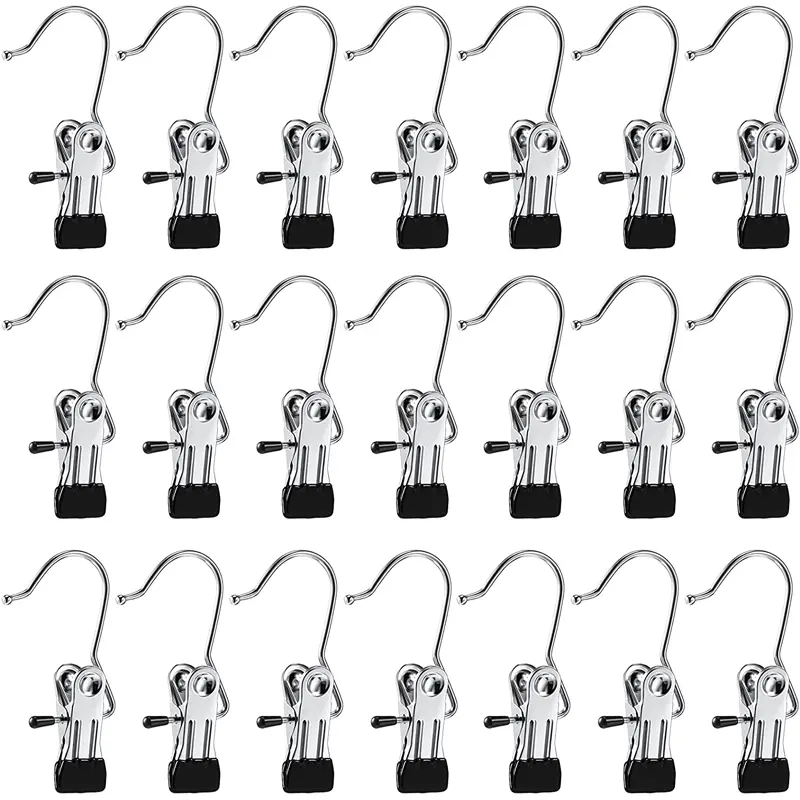 16 Counts Anti-Rust Clip Clothespins，Multi-Functional Non-Slip Coat Hangers Miniclothes Clips，Hanger Connector Hooks， SpaceSaving Magic Hat & Pants Storage Rack with Laundry Hooks , Hanging Travel Hanger Organizer for Room & More