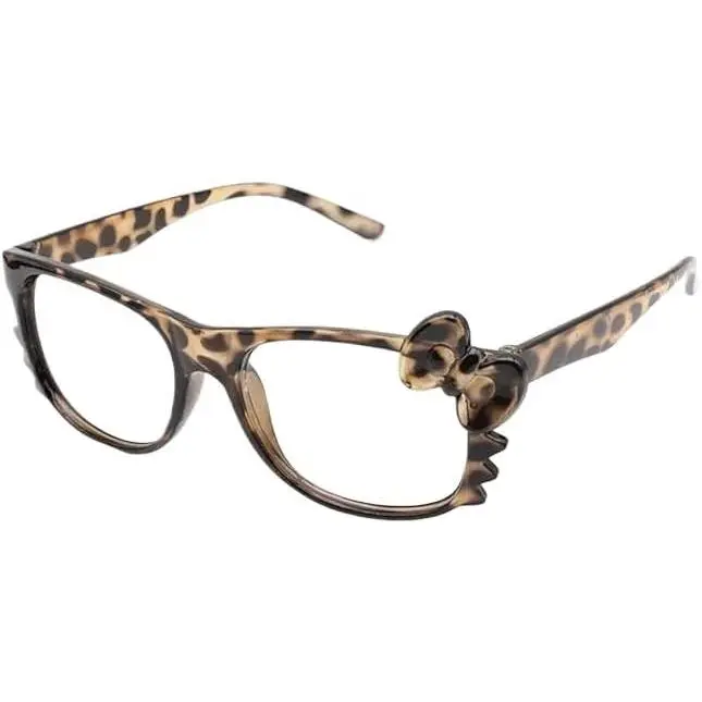Unisex Bold Print Cheetah Leopard Sunglasses - Y2k Emo Grunge Kawaii Vintage Glass Accessories for Cosplay Anime