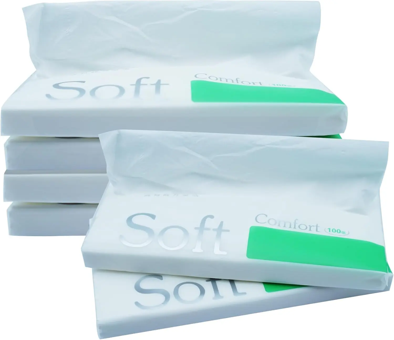 50 Sheets  Tissue Refills, 300 Sheets Travel Size Handbag Tissues, Facial Napkins Fit for  Visor Tissue Holder, Cylinder or Box Round Container, 6 Bags
